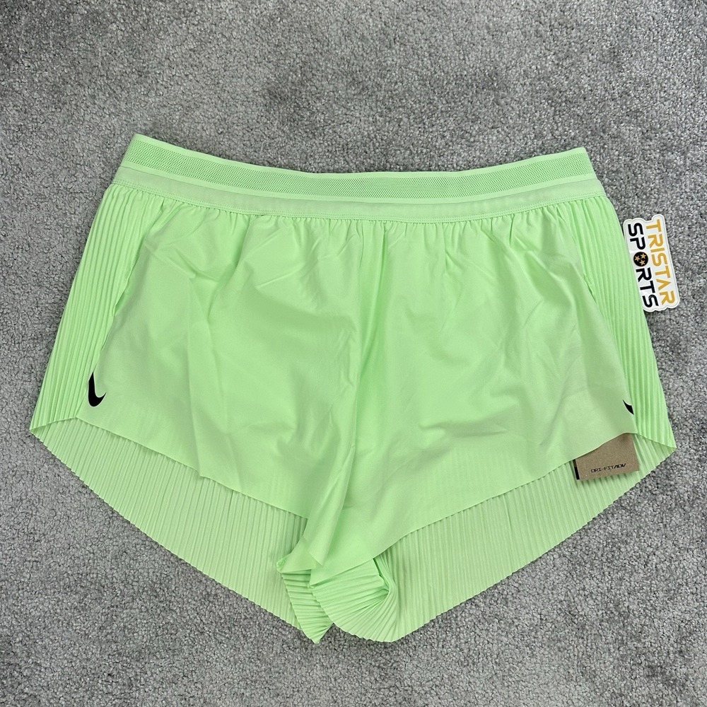 Nike Dri-Fit ADV Aeroswift 3" Running Shorts Womens Sz XL Vapor Green FN2328-376